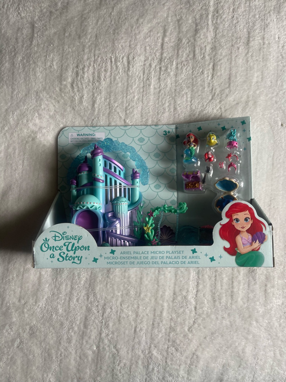 Disney Ariel Palace Micro Playset - Teal & Purple